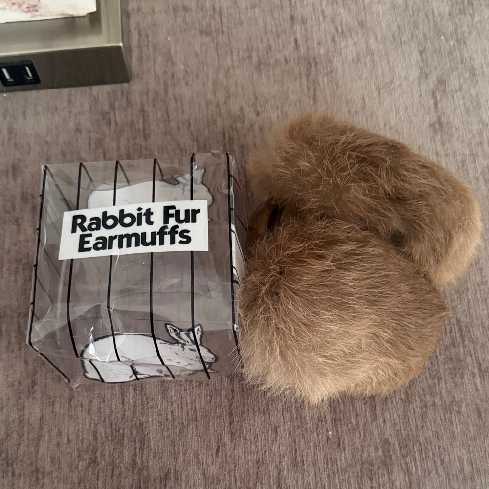 Real fur earmuffs